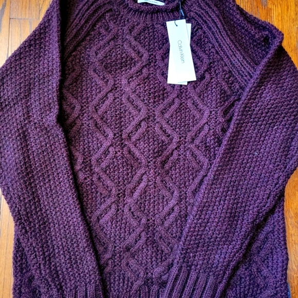 NWT Men's Italian Wool Knit Sweater - Picture 6 of 6